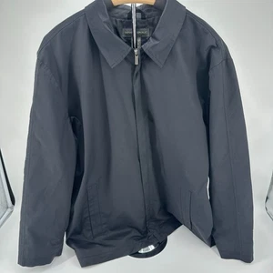 Banana Republic Mens Black Zip Jacket Cotton Blend Lined Size XL - Picture 1 of 7