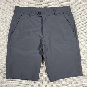Greyson Chino Shorts 10" Men Sz 32 Gray Golf Performance Stretch Flat Front  - Picture 1 of 13