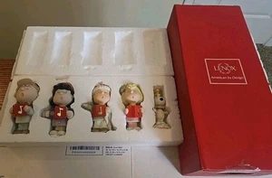 LENOX PEANUTS CHRISTMAS CAROLING Sally Snoopy Charlie Brown Lucy Linus w/Box - Picture 1 of 23