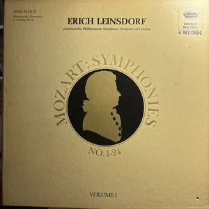 MOZART-SYMPHONIES VOL.1-LEINSDORF-ORIGINAL WESTMINSTER 6-LP VINYL BOX SET-USED - Picture 1 of 7