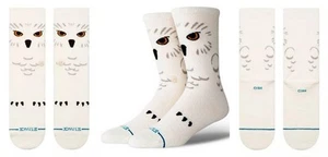 Stance men's $20 Crew Socks Harry Potter HEDWIG white plush size Large - Picture 1 of 3