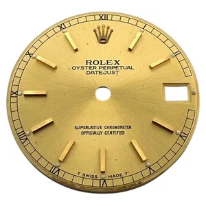 Genuine Rolex Oyster Perpetual Datejust 31mm Dial Champagne Gold 67483 - Picture 1 of 4