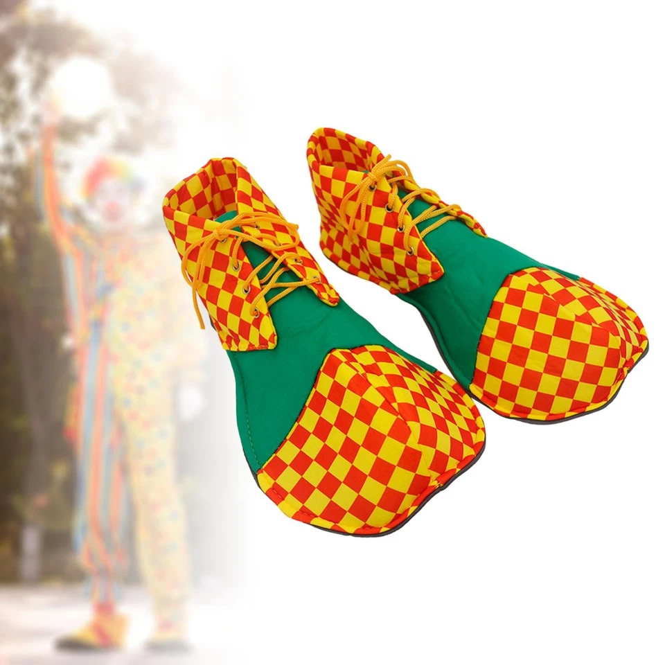 Zapatos de Payaso Vestido Elegante Decoraciones Creativas Conjunto Ligero Juegos con disfraces para Foto 1 de 1