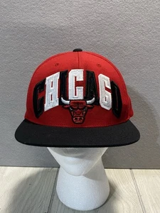 Gorra Mitchell & Ness Chicago Bulls Snapback Talla Única Roja Negra - Imagen 1 de 9
