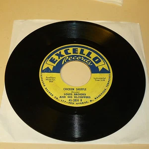 BLUES 45RPM RECORD - LOUIS BROOKS - YELLOW LABEL EXCELLO 2056 - Imagen 1 de 1
