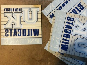 Kentucky Wildcats 8 CLINGS "UK" 5" Static Window Cling College - Picture 1 of 2