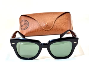 Ray-Ban STATE STREET Sonnenbrille/sunglasses RB2186 145 3N/Italy/Etui/ top - Bild 1 von 11