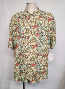 LulaRoe NWT Men's Animal Jungle Size 2XL Michael Button Up Shirt - Picture 1 of 9