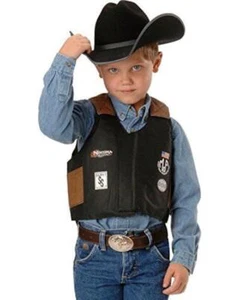 Chaleco M&F Western Youth Rodeo Bull Rider Negro 5056401 - Imagen 1 de 2