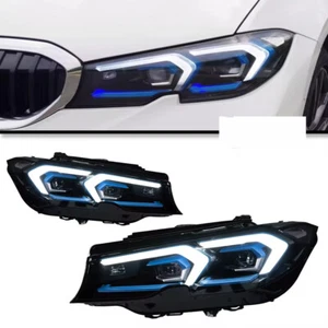 For BMW 3 Series G20 G28 2020-2022 LED Headlights Bifocal Lens Front DRL Lamps - Picture 1 of 12