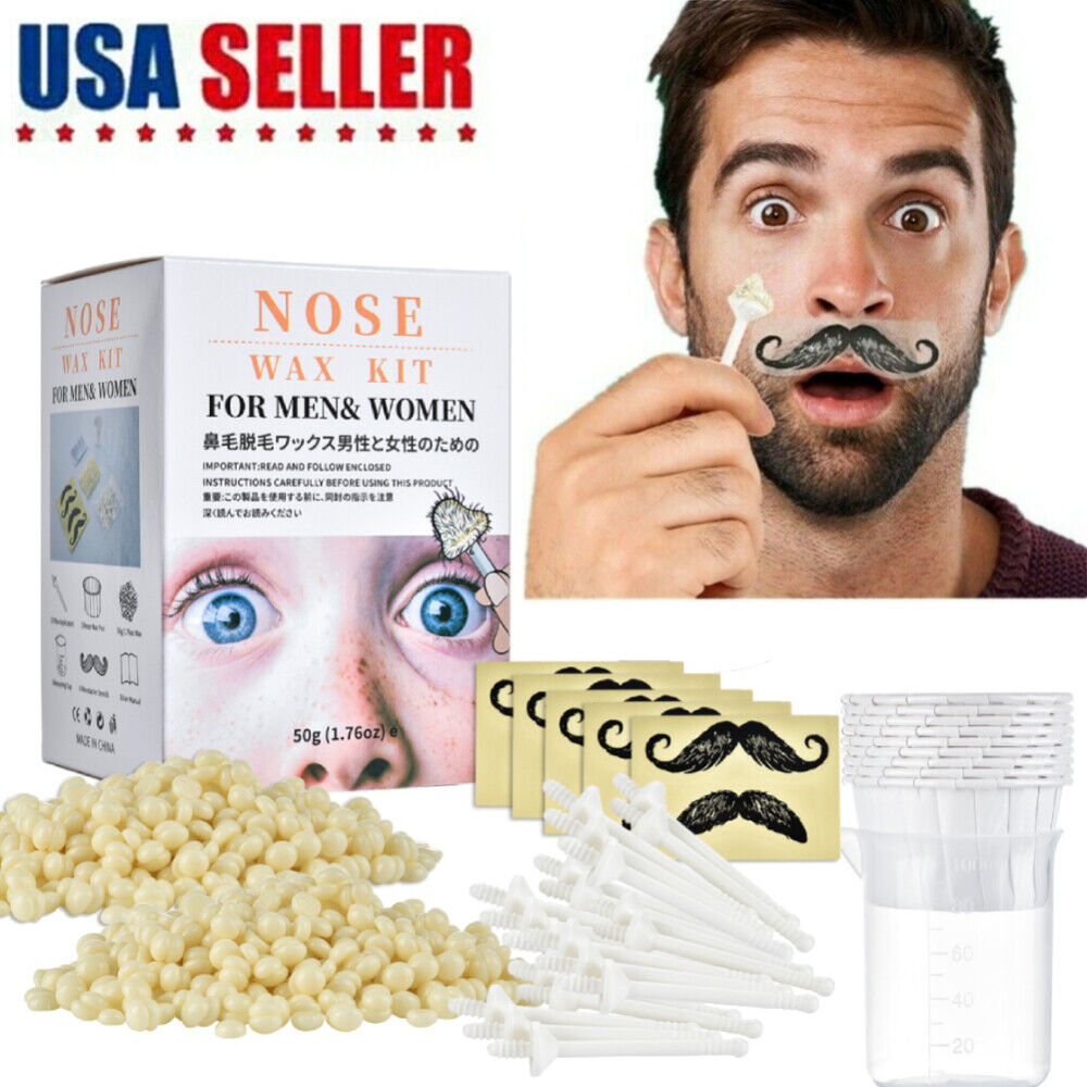 Nose Hair Removal Wax Beard Kit Nasal Ear Hairs Effective Painless For Men Women