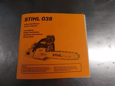 MANUAL DE INSTRUCCIONES PARA MOTOSIERRA STIHL 038 CAJA 2765 HH Foto 1 de 2