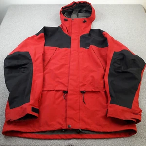 Norrona Jacket Mens L Red Gore-Tex Waterproof Trollveggen Walking Hiking Coat - Picture 1 of 17
