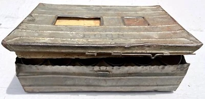 Vintage Metal Egg Carrier Mailing Shipping Crate  - Image 1 of 3