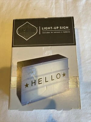 Dashing Light-Up Sign/Marquee LED Sign Includes 84 letters & Symbols New In Box. - Image 1 of 4
