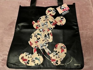 Disney's Mickey Mouse Yellow & Black Reusable Shopping Tote NWT - Imagen 1 de 1