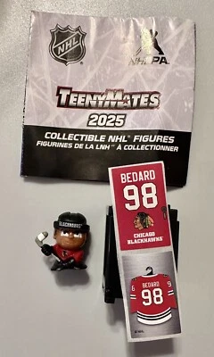 2025 NHL Teenymates Connor Bedard Chicago W/Locker And Label - Image 1 of 2