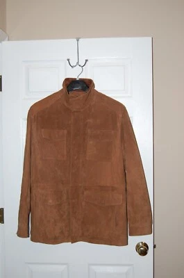 ROUNDTREE & YORKE Size Large Suede Mens Field Jacket - Image 1 of 4