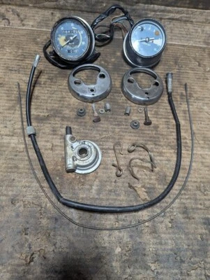 Honda XL250 XL250 1972 tacómetro velocímetro con cable Foto 1 de 4