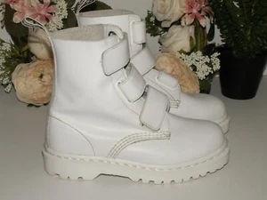 Dr. Martens CORALIA 3 Riemen weiße Lederstiefel UK 4 EU 37 US 6 selten!! - Bild 1 von 11