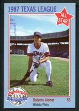 ROBERTO ALOMAR 1987 Feder Texas League All-Stars MINOR LEAGUE ~ HOF METS INDIANS