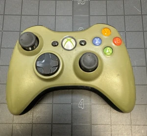 Halo 3 Xbox 360 Controller Master Chief Green Limited Edition UNSC Tested - Picture 1 of 12