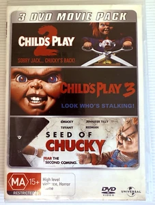 Seed of Chucky, Child's Play 2 & Child's Play 3 Box Set, DVD, 2008, Zone 4 - Picture 1 of 5