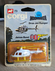 RARE 1979 Corgi Junior 73 Moonraker Drax Jet Ranger Helicopter James Bond NMIB