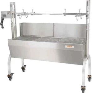 VEVOR 35β Rotisserie Grill BBQ Spit Roaster 90 lb Cap Stainless Steel Electric - Picture 1 of 9