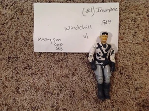 1989 WINDCHILL (V1) Arctic Blast Driver G.I. Joe 3.75 inch Figure incomplete #1 - Picture 1 of 2
