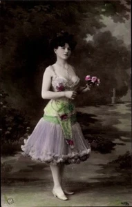 Adorable Portrait of a Woman in a tulle skirted Dress with Flowers; NPG 427/7 VG - Picture 1 of 2