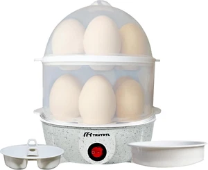 4 in 1 Elektrischer Eierkocher | Kocht bis zu 14 Eier | Pochierer | Omelettmaschine | Gemüse - Bild 1 von 12