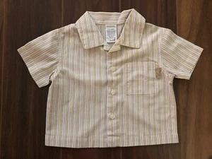Gymboree 3-6 months "Let's Play Cricket" Striped Top Shirt Short Sleeve Green - Picture 1 of 1