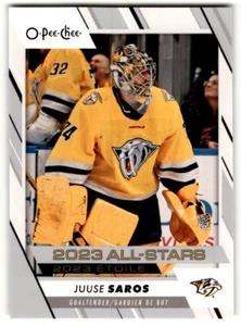 Juuse Saros 2023-24 O-Pee-Chee All-Stars #524 Nashville Predators - Picture 1 of 2