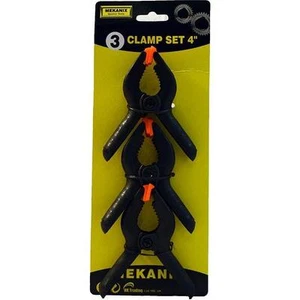 Mekanix 45/287 Pack of 3 4" Clamps For Home DIY Use Decorators Essential - New - Picture 1 of 1