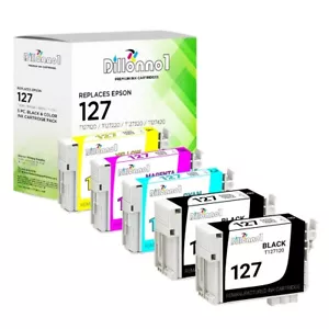 Printer Ink Cartridge Fits Epson T127 Ink for Workforce WF-7010 WF-7510 WF-7520 - Picture 1 of 13