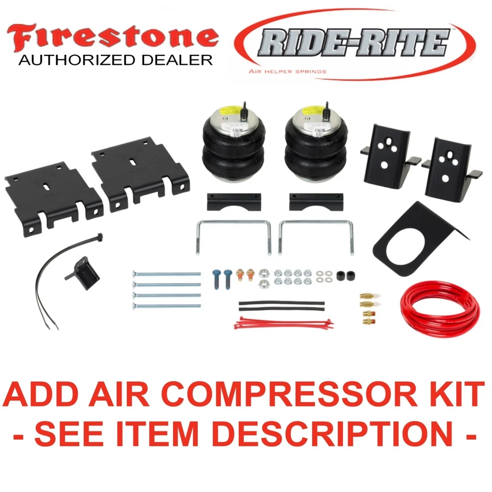 Muelles neumáticos Firestone 2430 Ride Rite para 08-18 Chevy Silverado GMC Sierra 1500 Foto 1 de 4