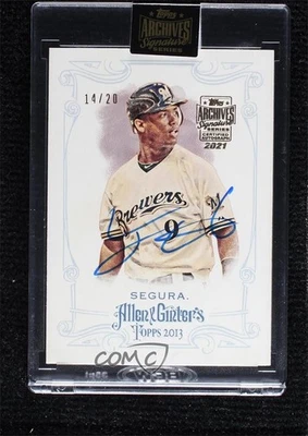2021 Topps Archives Signature Series /20 Jean Segura #13TAG-262 Buyback Auto - Image 1 of 2