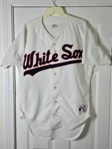 Vintage Authentic Rawlings Chicago White Sox Jersey Men's Size 44 Sewn USA Made - Picture 1 of 4