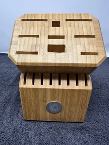 Royal Prestige Butcher Block Knife Holder 17 Slots for Knife Display - Picture 1 of 7