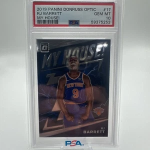RJ Barrett PSA 10 Rookie Holo My House! Insert Panini Donruss Optic 2019 - Picture 1 of 2