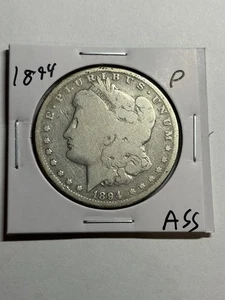 1894-P Morgan Silver Dollar G/VG Key Date Decent Eye Appeal Nice Strike - Bild 1 von 4