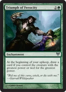Triumph of Ferocity [Avacyn Restored] Foil Near Mint MTG - Picture 1 of 1