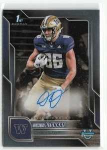 2025 Bowman Chrome University Decker DeGraaf #BCA-DD Auto - Picture 1 of 2