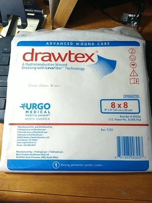 Apósito hidroconductor sellado para heridas DRAWTEX 8x8 Exp2029 Foto 1 de 2