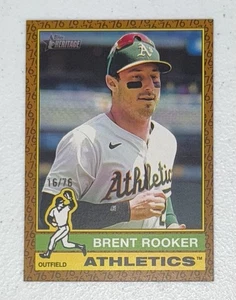2025 Topps Heritage Brent Rooker #83 Color Of The Year 16/76 - Bild 1 von 2