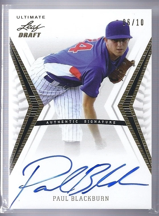 2012 Leaf Ultimate Draft GOLD AUTO Paul Blackburn RC #d 6/10 - Image 1 of 1