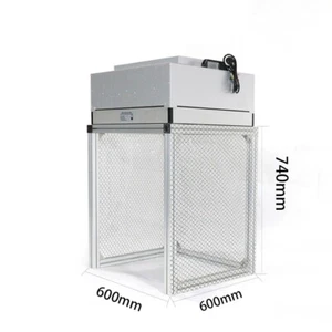 220V Vertical Laminar Flow Hood Air Flow Clean Fan Size 22.63x22.63x11.81in - Picture 1 of 7
