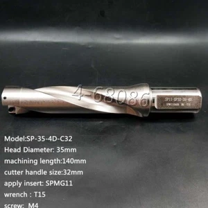 SP-35-4D-C32 U taladro indexable 35mm C32-4D PARA SPMG11 35mm brocas 4D - Imagen 1 de 6