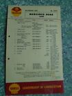 Shell Lubrication Service Guide Card Mercedes 220SE 8749F